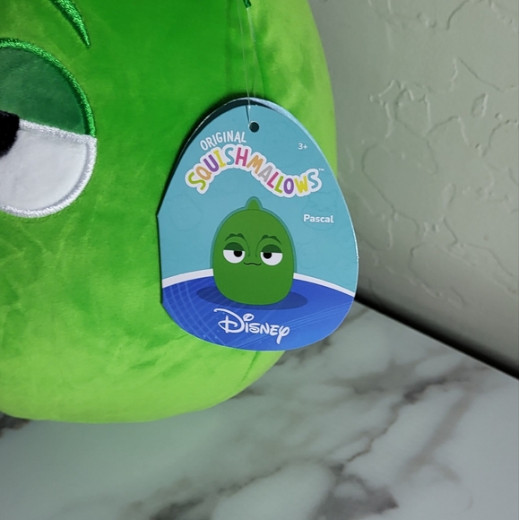 Squishmallows Jazwares Disney NWT 10in Pascal the Chameleon Lizard (Rapunzel) - Picture 5 of 7